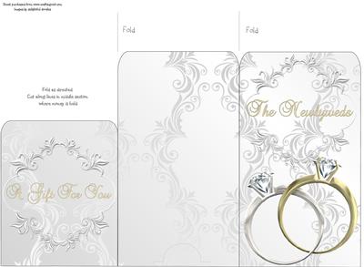 Money Envelope Bride & Bride Rings