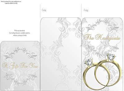 Money Envelope Bride & Bride Rings 2