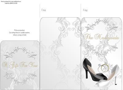 Money Envelope Bride & Bride Shoes