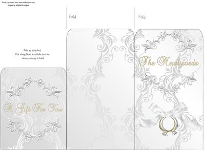 Money Envelope Wedding Rings Bride & Bride