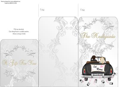 Money Envelope Bride & Groom