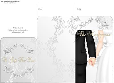 Money Envelope Bride & Groom Hands