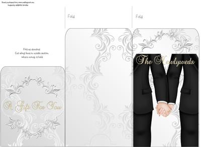 Money Envelope Groom & Groom Hands