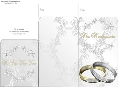 Money Envelope Groom & Groom Rings