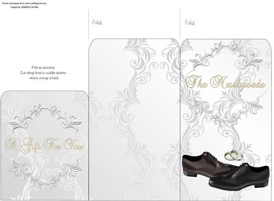 Money Envelope Groom & Groom Shoes