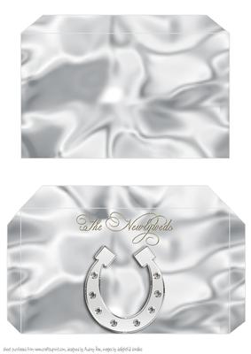 Money Envelope Silver Newlyweds 2
