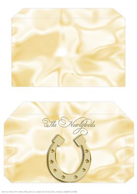 Money Envelope Gold Newlyweds 2