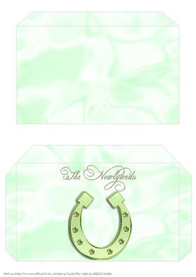 Money Envelope Green Newlyweds 2