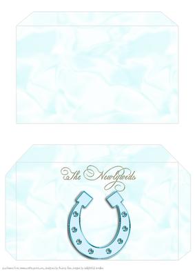 Money Envelope Aqua Newlyweds 2