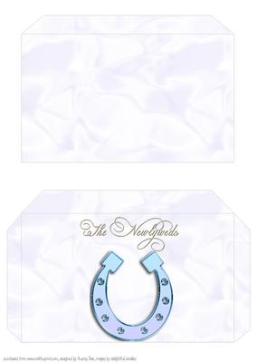 Money Envelope Light Blue Newlyweds 2
