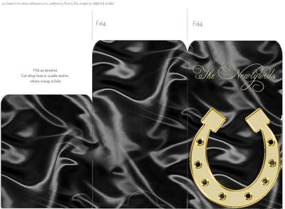 Money Envelope Black Newlyweds