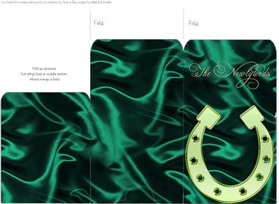 Money Envelope Dark Green Newlyweds