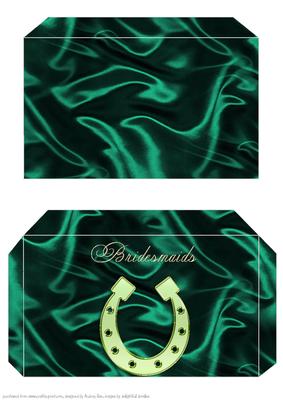 Money Envelope Dark Green Bridesmaids 2