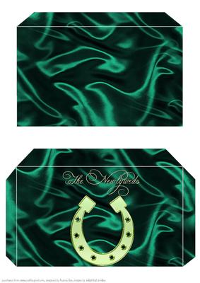 Money Envelope Dark Green Newlyweds 2