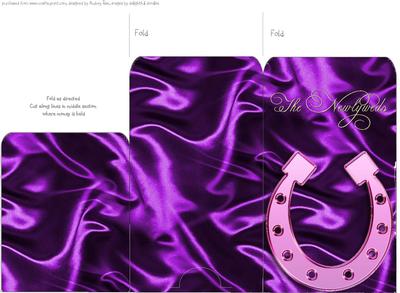 Money Envelope Purple Newlyweds