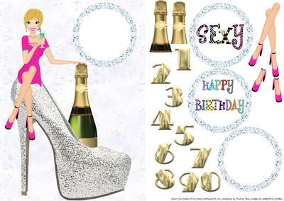 Birthday Girl Silver Shoe