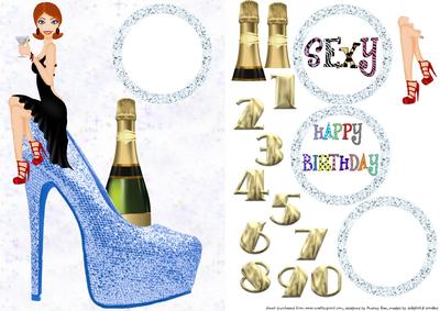 Birthday Girl Blue Shoe 2