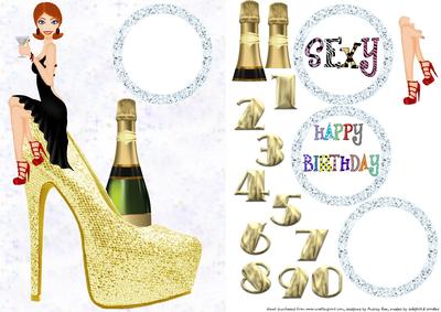 Birthday Girl Gold Shoe 2