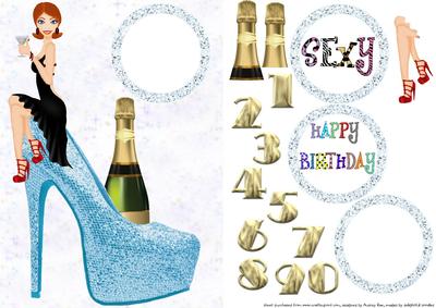 Birthday Girl Light Blue Shoe 2