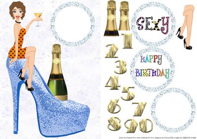 Birthday Girl Blue Shoe 3