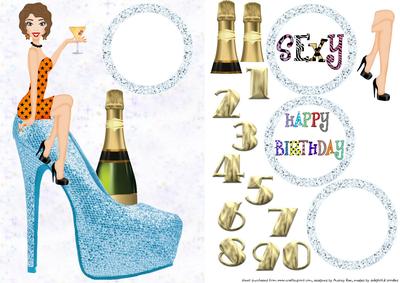 Birthday Girl Light Blue Shoe 3
