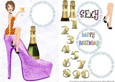 Birthday Girl Purple Shoe 3