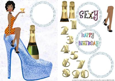 Birthday Girl Blue Shoe 5
