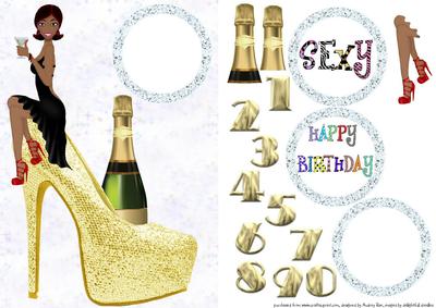 Birthday Girl Gold Shoe 6