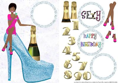 Birthday Girl Light Blue Shoe 4