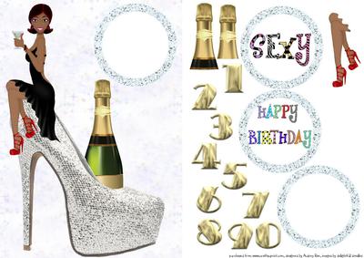 Birthday Girl Silver Shoe 6