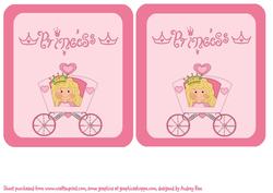 Baby on Board Car Sign Blonde Princess