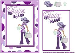 Expectant Mum Purple Ethnic Lady 2