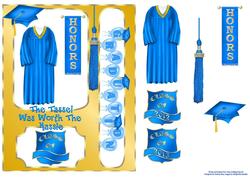 Graduation Girl Blue