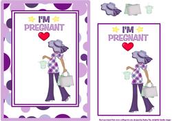 Expectant Mum Purple Ethnic Lady 4