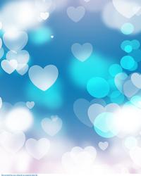 Backing Paper White Hearts