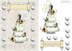 Wedding Day Cake Topper Blonde Bride
