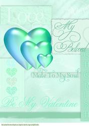 Be My Valentine Green A4