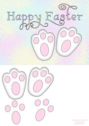 Happy Easter Bunny Feet