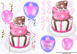 Topsy Turvy Birthday Pink