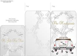Money Envelope Wedding White Car Pink Heart