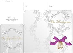 Money Envelope Wedding Rings Merlot Bow