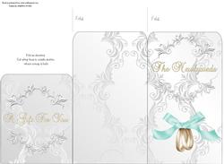 Money Envelope Wedding Rings Mint Bow