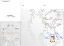 Money Envelope Wedding Rings Pale Lavender Bow