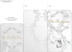 Money Envelope Wedding Rings White Bow 2