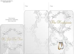 Money Envelope Wedding Rings White Bow 3