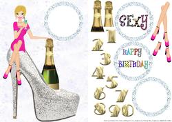 Birthday Girl Silver Shoe