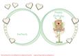 Hearts & Pearls Frame Green Birthday