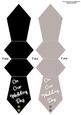 Tie Shaped Card/bookmark Wedding Day Gold Diamante