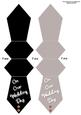 Tie Shaped Card/bookmark Wedding Day Orange Diamante