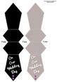 Tie Shaped Card/bookmark Wedding Day Pink Diamante